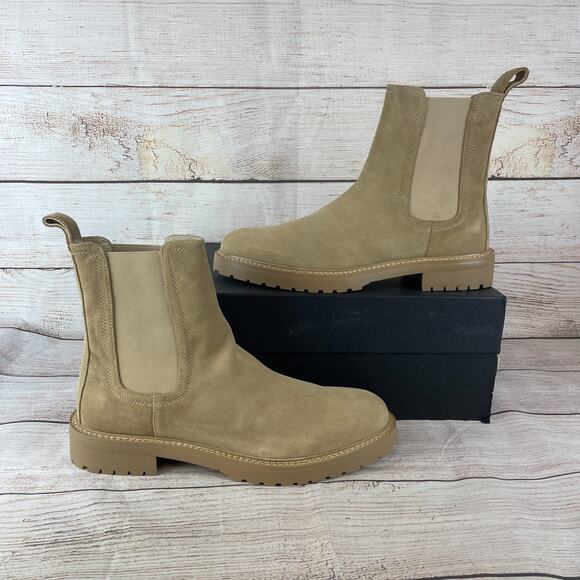 SAINT MORTA Mens Sz EU 46 US 12 Chunky Chelsea Boots Tan Suede main image 6
